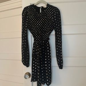 Beautiful black and metallic dress